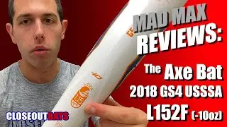 Closeoutbats.com Axe Bat GS4 2-3/4 Big Barrel USSSA Bat L152F -10 унций 2018 г.