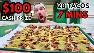 WIN $100 CASH IF YOU CAN EAT 20 TACOS IN 7 MINUTES | AUTHENTIC MEXICAN FOOD | SCOTT EATS YOUTUBE