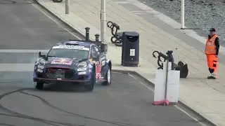 Rali Ceredigion 2025 Aberystwyth Street Stage WRC & Doughnuts!!