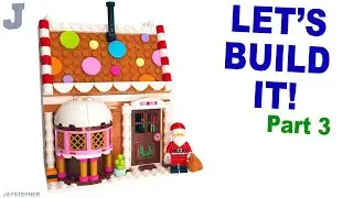 LEGO 2025 Festive Gingerbread House 40809 Build Part 3 & Review