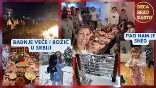 Badnje veče i Božić u Srbiji || Pao nam je sneg || DECA BRZO RASTU