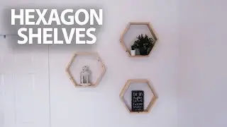 HOW TO MAKE DIY HEXAGON HONEYCOMB SHELVES | Ale's Everyday
