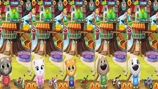 Tom Gold Run.Tom vs Angela vs Ginger vs Been vs Hank Gameplay Android#12