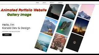 Animate Portfolio Website in HTML CSS & JS | Website Landing Page Design #code #portfolio #trending