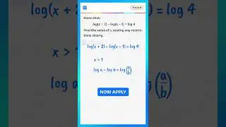 Logarithms Made Easy | Find x with Restrictions (Step-by-Step)