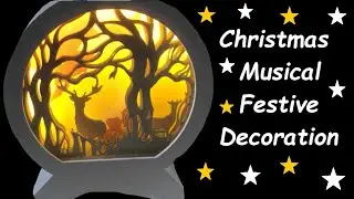 Festive Winter Scene Musical Christmas Decoration