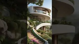 Futuristic Hillside Villa | Luxury Home with Nature-Inspired Design.