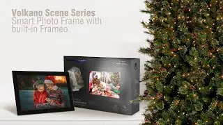 Celebrate Christmas with Smart Photo Frame with built-in Frameo Software | Scene Series | Volkano