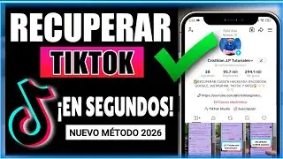 ✅C&oacute;mo RECUPERAR mi CUENTA de TIKTOK 2026 ❌Sin correo y sin recordar la contrase&ntilde;a