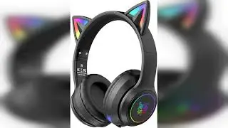 Review: Cat Ear Bluetooth Headphones for Kids & Adults, 55H Play Time, Wireless Foldable & Wir...