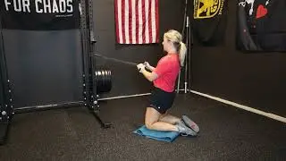 Exercise demo: band assisted reverse nordic