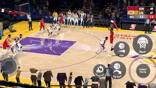 NBA 2K21 mobile on android: rockets vs Lakers (crazy game!)