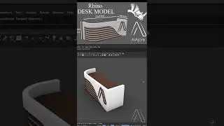 Rhino Tutorial Desk Modeling #Rhino3D #RhinoTutorial #DeskDesign #FurnitureDesign #3DModeling