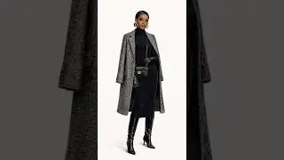 Chic winter outfit idea with stylish boots and a cozy wool coat. #ootd  ❄️  