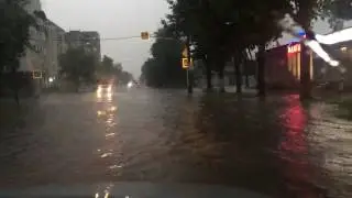 Майкоп 28.05.2016   . Дождик , последствие .