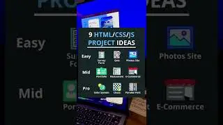 9 html/css/js project ideas #programming #development #html #shorts #frontenddeveloper #web