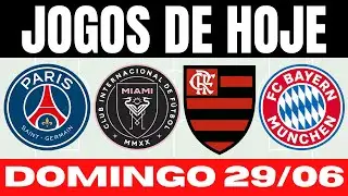 JOGOS DE HOJE | MUNDIAL DE CLUBES DA FIFA I DOMINGO 29/06/2025 | JOGOS DE HOJE AO VIVO | BRASILEIR&Atilde;O