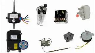 Window AC Wiring Diagram complete window ac wiring#viral_compressor fan motor selector switch wiring