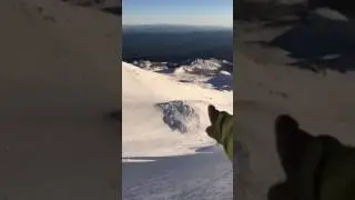 Large Natural Avalanche, Casaval Ridge into Avalanche Gulch