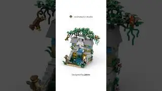 Animated in BrickLink&reg; Studio&trade; | Jungle Temple 16x16