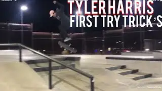 Tyler Harris skateboarding at Horizon skatepark