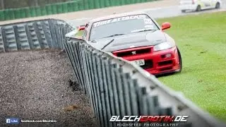 Nissan Skyline R34 GTR - CRASH - SLOW MOTION 2014 TimeAttack Assen
