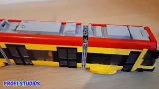 Lego model of a tram in Europe
