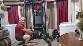 How to do Cable machine squats &lrm;⁨@FlunkysFitness⁩&nbsp; #cablemachine #squats #strengthtraining
