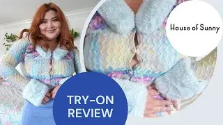 House Of Sunny Reflection Peggy Cardi Try-On Review | The Lobby #shorts