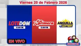 LOTEDOM y La Primera EN VIVO |  S&aacute;bado 21 de Febrero 2026/ 12:00 PM