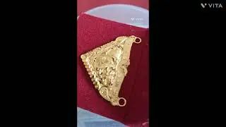 Gold fancy pendant  in 2grms #gold locket #jewelry 