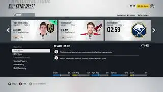 LETS CHECK OUT THE DRAFT - NHL 18 - Vegas Golden Knights - Franchise Mode Commentary - Ep. 2