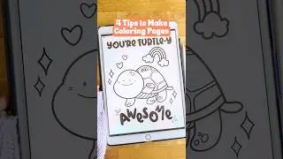 4 Tips to Make Coloring Pages in Procreate #shorts #procreate #coloringpages