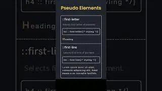 All pseudo code element in CSS 