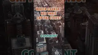 Which country has three capital cities?