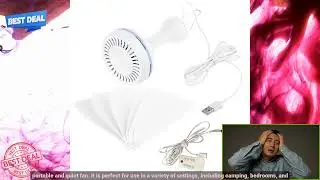 1005003003758713 Silent 6 Leaves USB Powered Ceiling Canopy Fan with Remote Control Tim