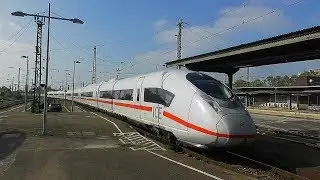 ICE Velaro-D bei der Einfahrt in Karlsruhe Hauptbahnhof