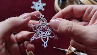 05. Волшебное превращение снежинки. Снежинка с дугами 