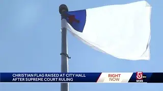 Christian flag at center of Supreme Court case raised over City Hall