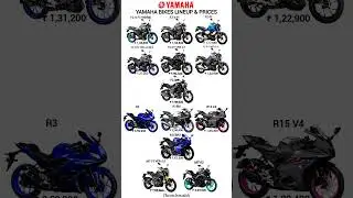 Yamaha bikes lineup and prices #yamaha #bikes #bike #r15 #r15v4 #r15v3 #fzx #r3 #mt15 #mt09 #mt03