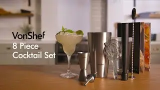 VonShef 8pc Boston Cocktail Set