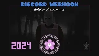 Discord webhook deleter / spammer 2024 working.