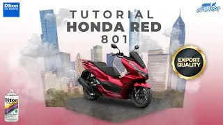 VIRAL HONDA RED 801 | VIDEO TUTORIAL DITON SPRAY PAINT