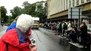 Olympic Torch coming through Southampton City Centre
