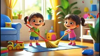Chunni Munni Clean House | Clean-Up Song for Kids | Nursery Rhymes in English