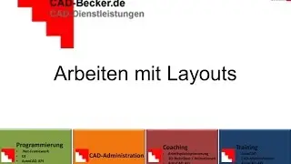 AutoCAD: Layouts erstellen
