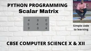 Scalar Matrix In Python