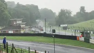 Cadwell Park- vintage festival 2019 - Aston Martin crash ,spins and  power slides