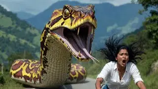 When a Giant Titonoboa Attacked a Lone Girl in the Deep Jungle | A Cinematic Survival Story 
