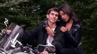Kelsie and Cole at a motorcycle photoshoot // Isaac Photography